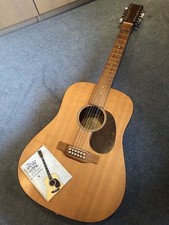 Martin & Co DM12 12 String Acoustic Guitar Natural Satin Finish