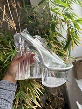 Clear Platform Dancer Heels