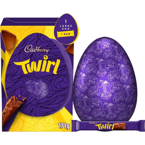 Cadbury twirl shell egg 171g - twirl,