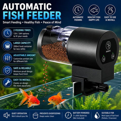 Automatic fish feeder - fish,