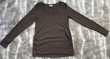 H&M Maternity Long Sleeve T-Shirt Size M in Mole - Perfect Condition