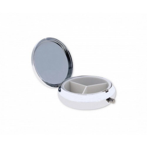 Round metal pill box 3 - round,