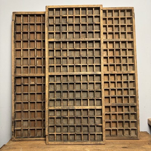 Vintage wooden printers tray - vintage,
