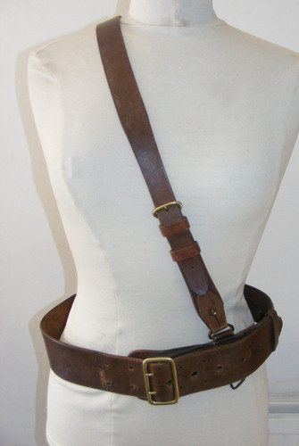 Vintage leather sam brown army - vintage,