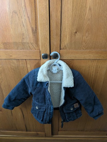 Cute navy textured fleece - cute,