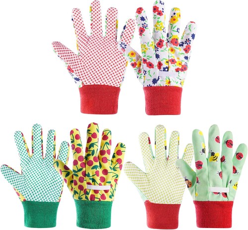 Kids gardening gloves pack - m, (pack
