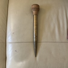 Brass Fid With Wooden Top Measures 12ins