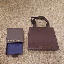 MONICA VINADER Pullout Jewellery Gift Storage Box with bag Authentic