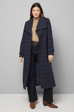 Wallis Navy Coat Womens