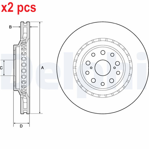 Pcs sides fits lexus - l&r,
