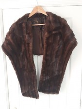 Vintage Fur Stole/Wrap - Brown