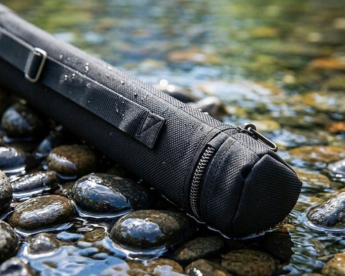 Rod tube black cloth - black,