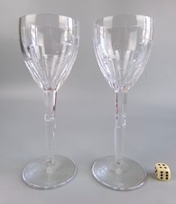 Jasper Conran 'ICE' Wine Glasses / Goblets by Stuart Crystal. Set of 6. H 8.25"