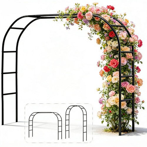 Metal garden pergola arbor - metal,