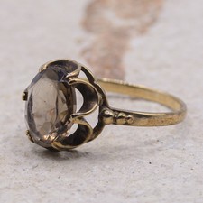 Vintage Smoky Quartz Ring |