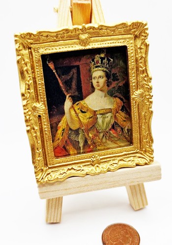 Dolls house framed picture - house,