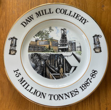 Daw Mill Colliery - 1.5 Million Tonnes 1987-88 celebration Plate 