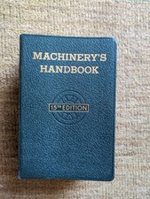 Machinery’s Handbook 15th Edition 1954 Thumb Index