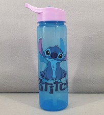 Polar Gear Disney Stitch Blue Water Bottle With Straw 600ml Lilo & Stitch