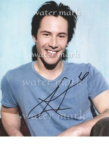 Keanu reeves reprint signed - keanu,