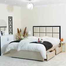 PLUSH DIVAN BED SET WITH ORTHO MATTRESS AND HEADBOARD *DRAWERS 3FT 4FT6 5FT 6FT