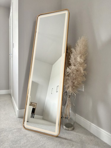 Gold led metal tall dressing - gold,
