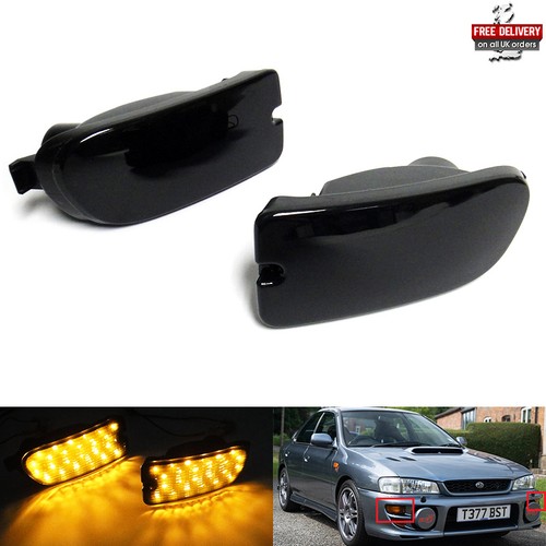 Black lens front bumper - 2x,