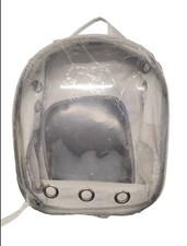 Astronaut Window Dog Cat Carrier Breathable Backpack Pet Travel Bag Transparent.