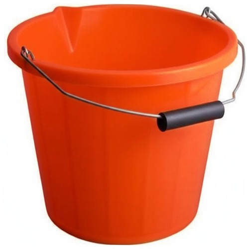 Orange bucket gallon - bucket,