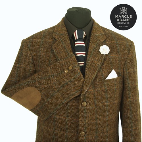 Harris tweed jacket blazer 46s - harris,
