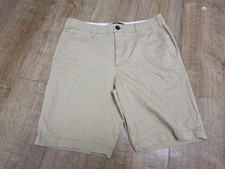 Hollister Mens Brown Chino Casual Shorts Waist 32 Used Good Condition