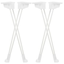  4 Pcs Metal Desk Legs Worktop