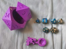 D20 dice holder + galaxy