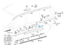 Genuine Mercedes Benz Vito Sliding Door Right Moulding Trim Strip A6396901362