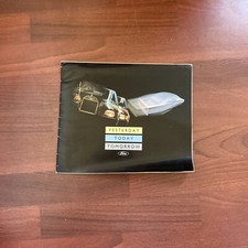 Ford Yesterday Today Tomorrow 75 Years UK 1986 brochure Sierra RS Cosworth