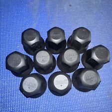 10x DAF 32mm Wheel Nut Covers Black