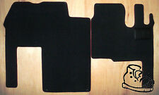 TO FIT RENAULT MAGNUM 2 PIECE FULL FLOOR CARPET IN BLACK CARPET WITH BLACK EDGE