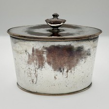 GEORGE III OVAL TEA CADDY /
