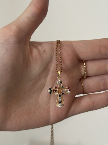 Gold colourful diamond - colourful, detail