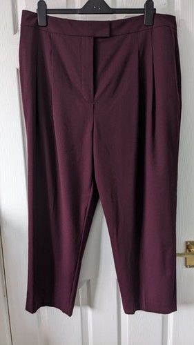 Jaeger burgundy trousers size - jaeger,