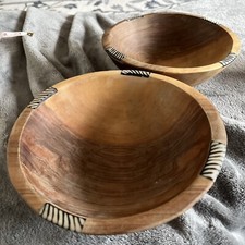 Pair Of Hand Made Olive Wood