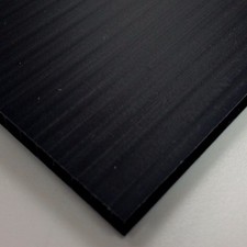 4mm Black Correx Fluted Corrugated Plastic Sheet 9 SIZES Available