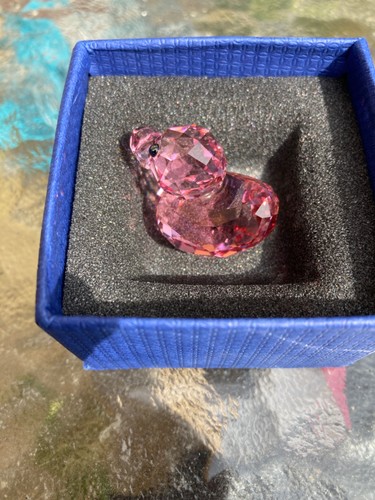 Swarovski happy duck rosy - duck, ruby