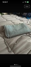 Zara denim blue studded bag - denim,