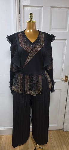 Luxury piece neck - piece, stoned