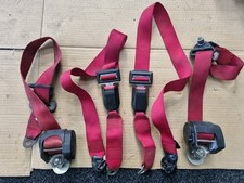 Classic Mini Seatbelt RED 2 x
