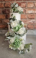 Wedding Cake Topper Sage and