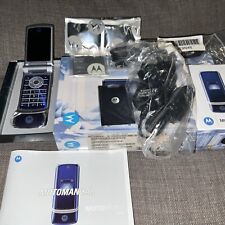 Motorola KRZR K1 -Blue (Unlocked) (CRACKED FRONT GLASS SCREEN)