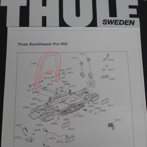 Thule bracket holder for - u-bracket,