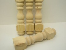 4 x WOODEN PINE REFECTORY